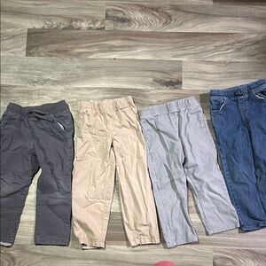 Stylish Kids Bottoms Set - Gray, Tan, Blue